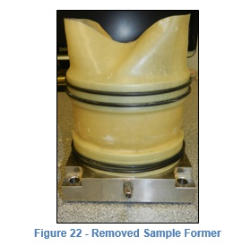 Figure 22 Removed Sample Former