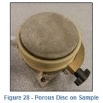 Figure 28 Porous Disc on Sample
