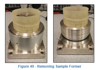 Figure 49 Removing Sample Former