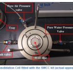 Multi purpose consolidation cell fitted with the SWCC kit